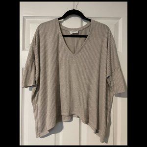 Koyre Cream V Neck Sweater
